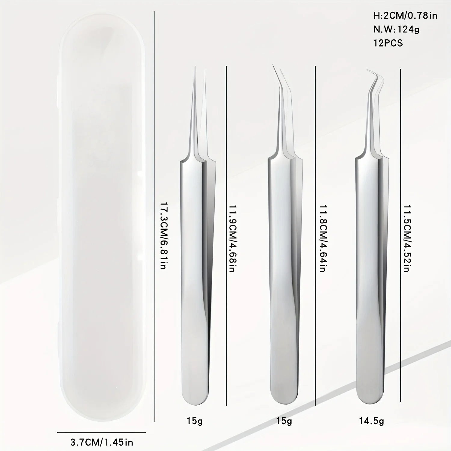 11-Piece Blackhead Kit – Stainless Steel Blemish & Extraction Tools –