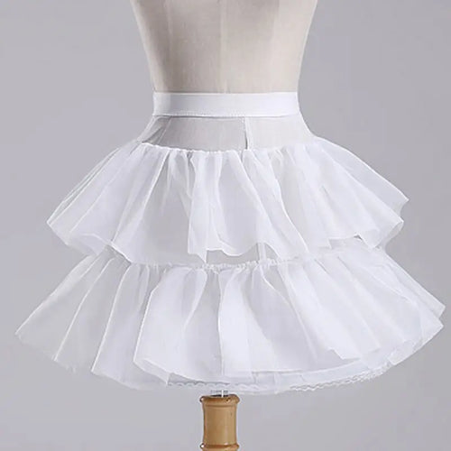 Flower Girls Petticoat Underskirt Cosplay Party Short Dress Jupon
