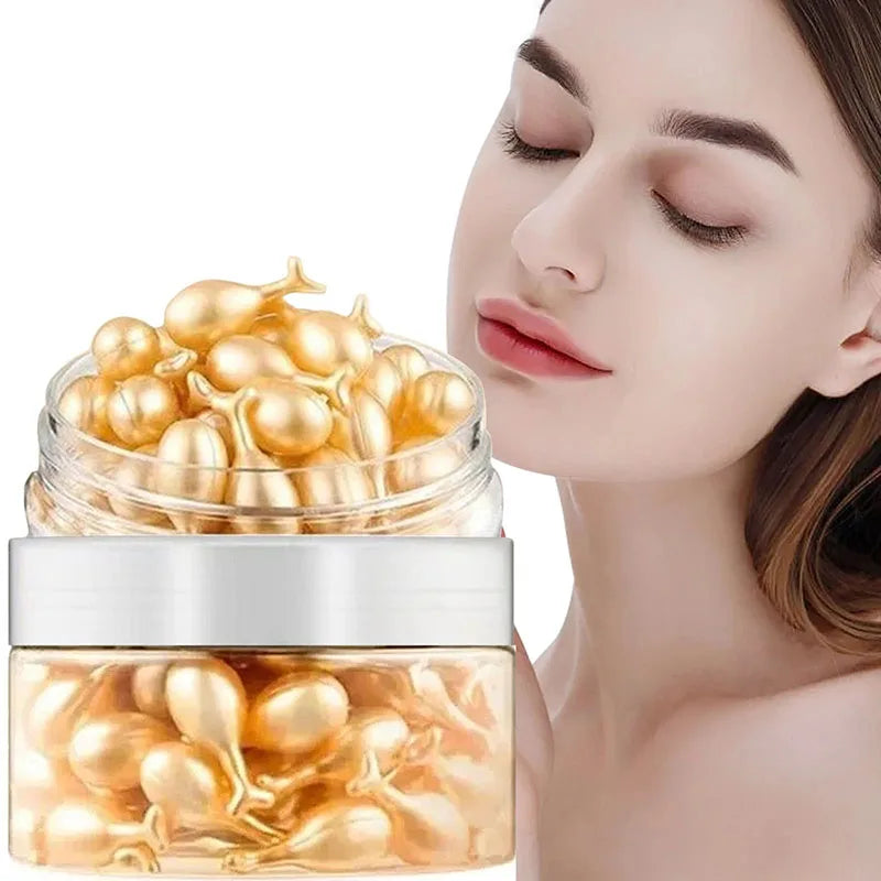 50Pcs Collagen Face Care Capsules Serum Spot Acne Wrinkle Remover