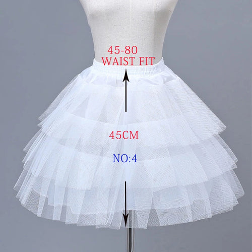 Flower Girls Petticoat Underskirt Cosplay Party Short Dress Jupon