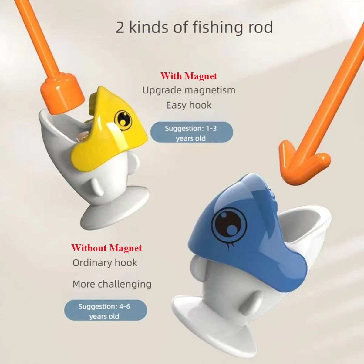 Dinosaur Simple Magnetic Fishing Toys Play Rod Game Toys for Children