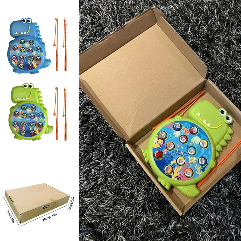Dinosaur Simple Magnetic Fishing Toys Play Rod Game Toys for Children
