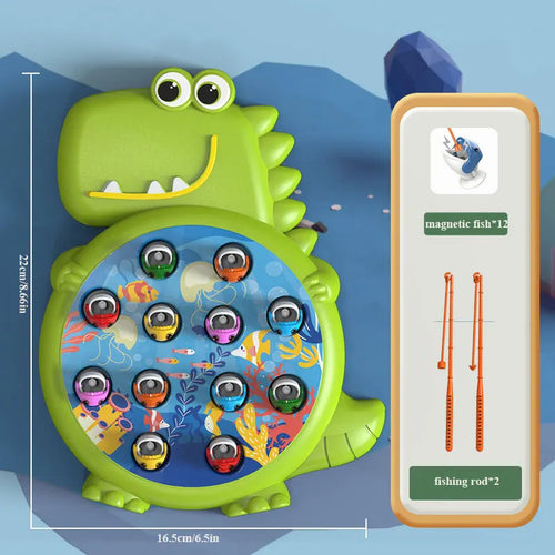 Dinosaur Simple Magnetic Fishing Toys Play Rod Game Toys for Children