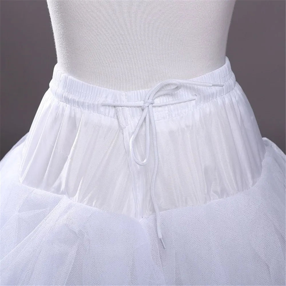 4/6/8 Layers Tulle Crinoline Skirt Hoopless Petticoat Underskirt for