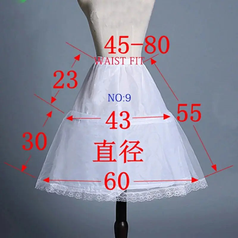 Flower Girls Petticoat Underskirt Cosplay Party Short Dress Jupon