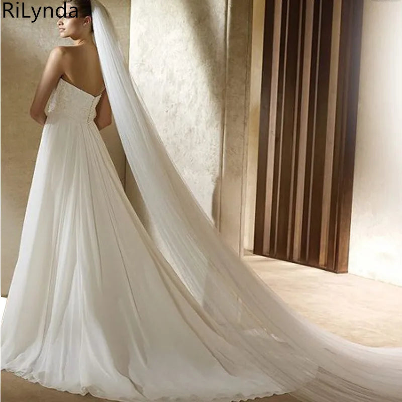 Elegant Bridal Veil with Comb 3 Meter 1 Layer/2 Layer/3 layer White