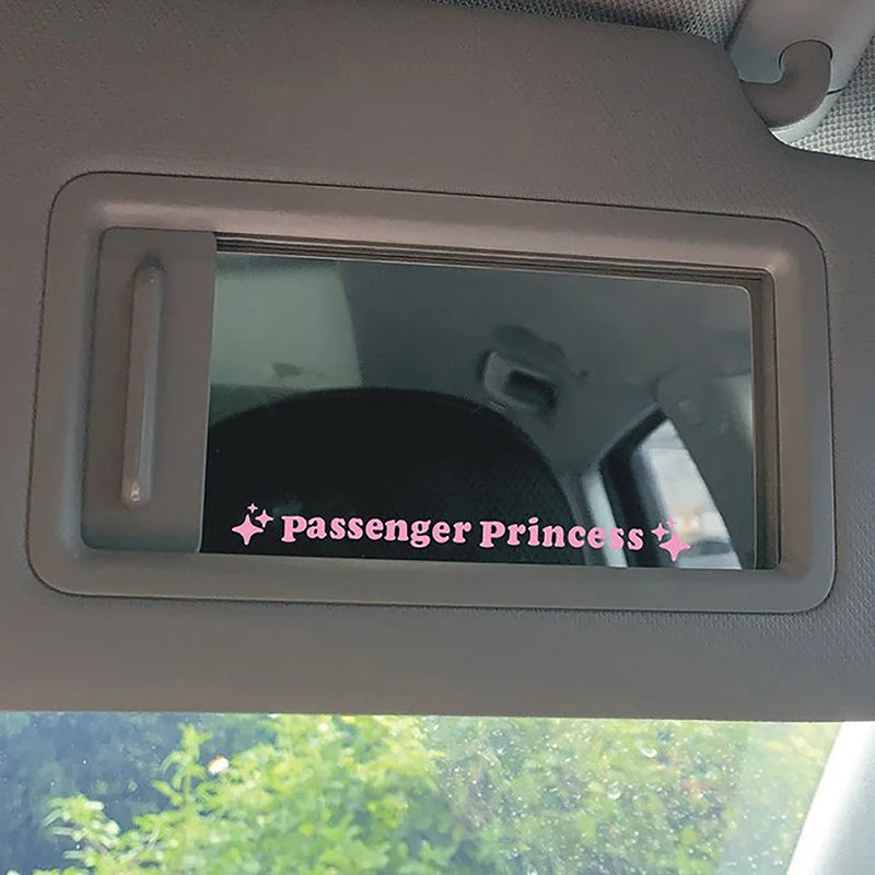 2pcs Mirror Decoration Sticker Passenger Princess Star Mirror Decal