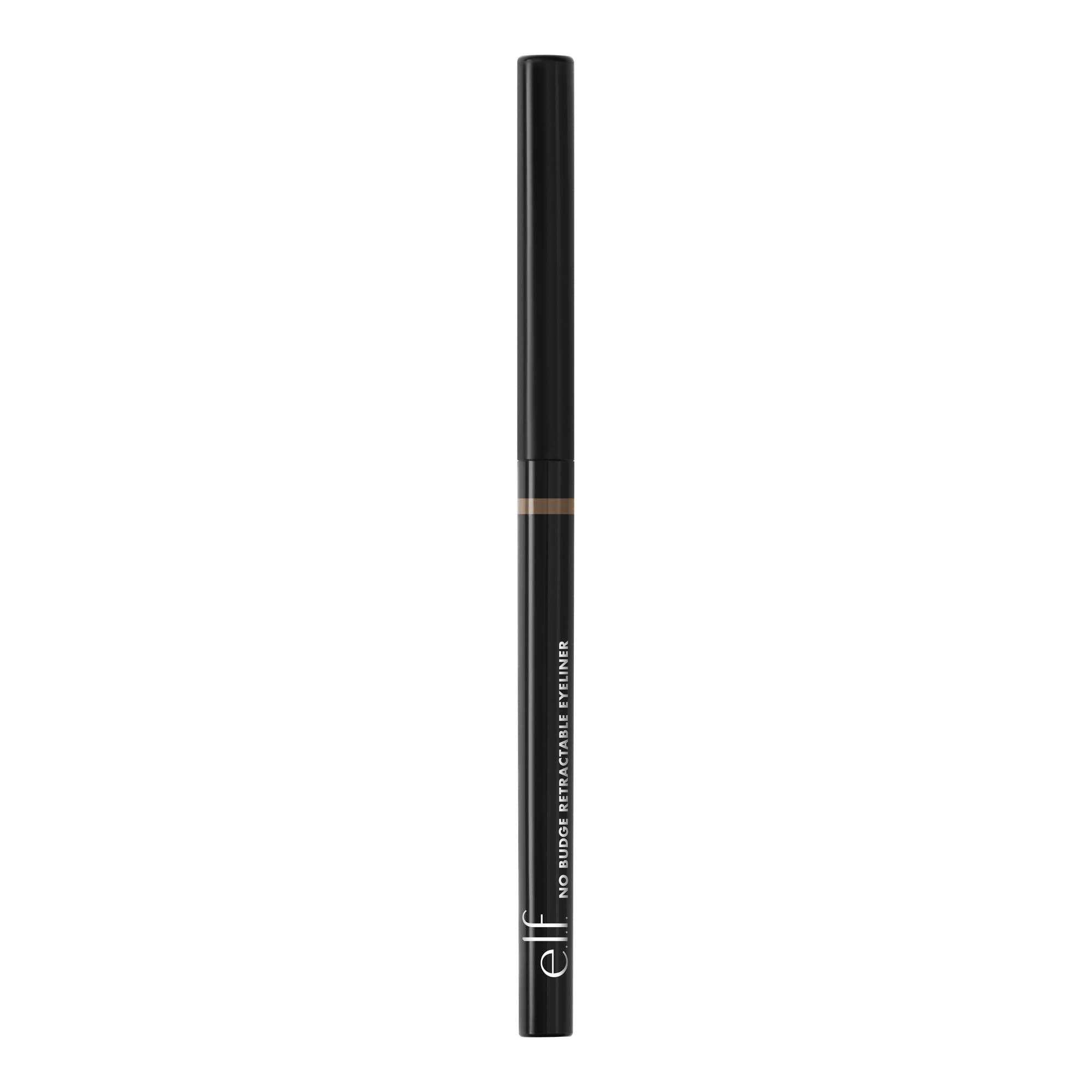 e.l.f. No Budge Retractable Eyeliner, Creamy, Ultra-Pigmented, Coffee