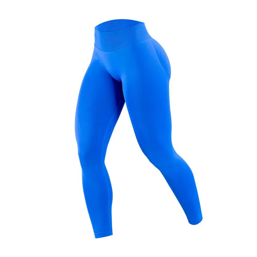 Women Three Waist Gym Yoga Pants High Waist Peach Buttocks Solid Color