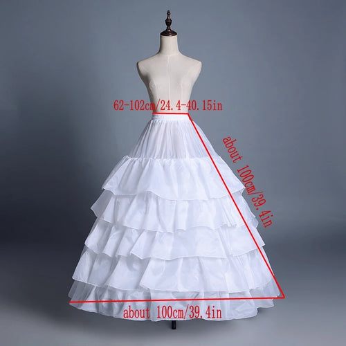Petticoat Crinoline Slips Hoop Skirt Vintage  Underskirt for Gown