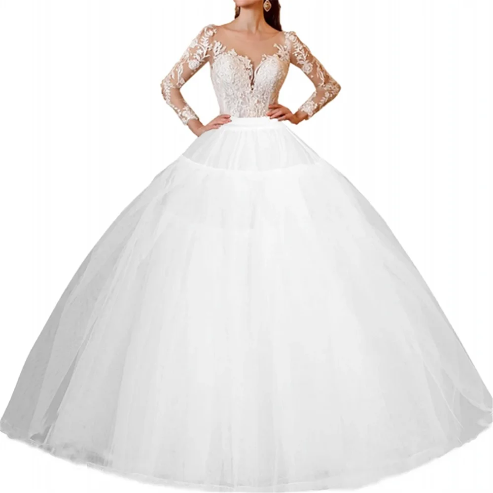 4/6/8 Layers Tulle Crinoline Skirt Hoopless Petticoat Underskirt for