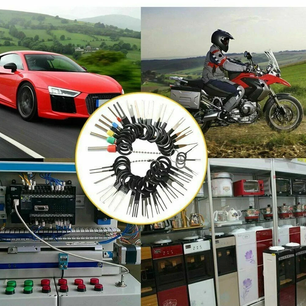 82pcs box terminal disassembly tool, car needle puller maintenance and