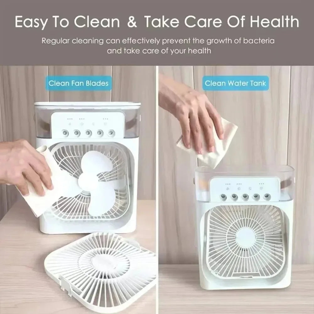 Summer Cooling Fan Desktop Humidifier New Five-hole Spray Fan USB