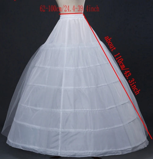 Petticoat Crinoline Slips Hoop Skirt Vintage  Underskirt for Gown