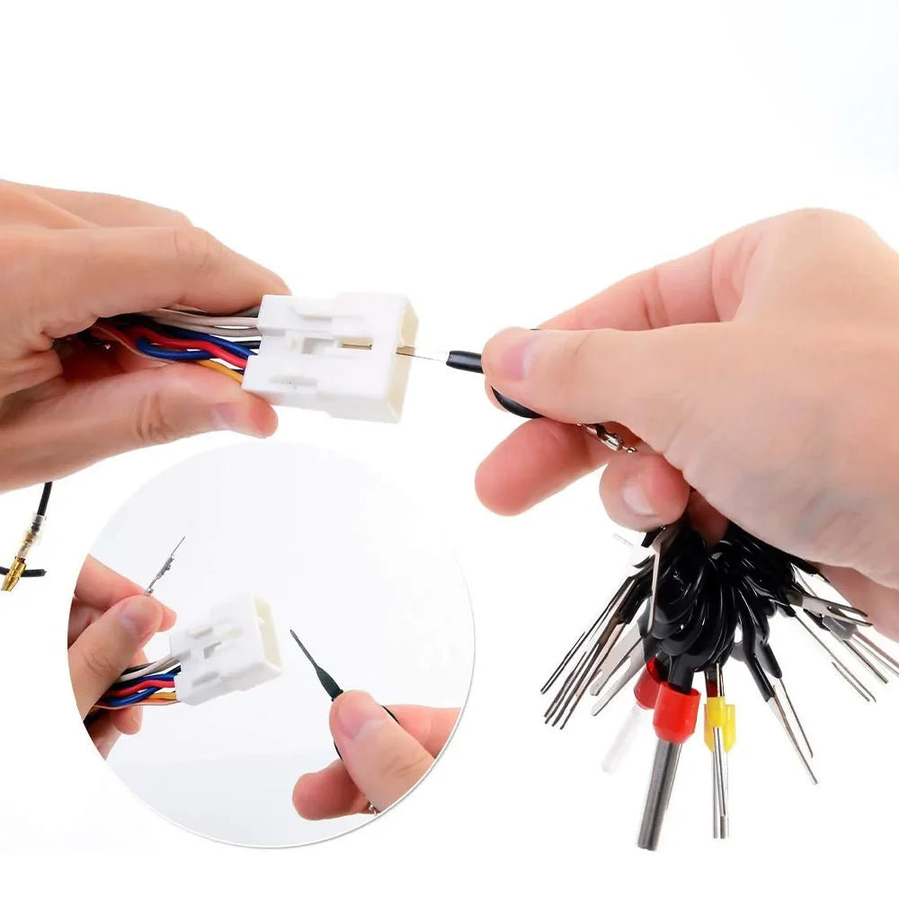 82pcs box terminal disassembly tool, car needle puller maintenance and