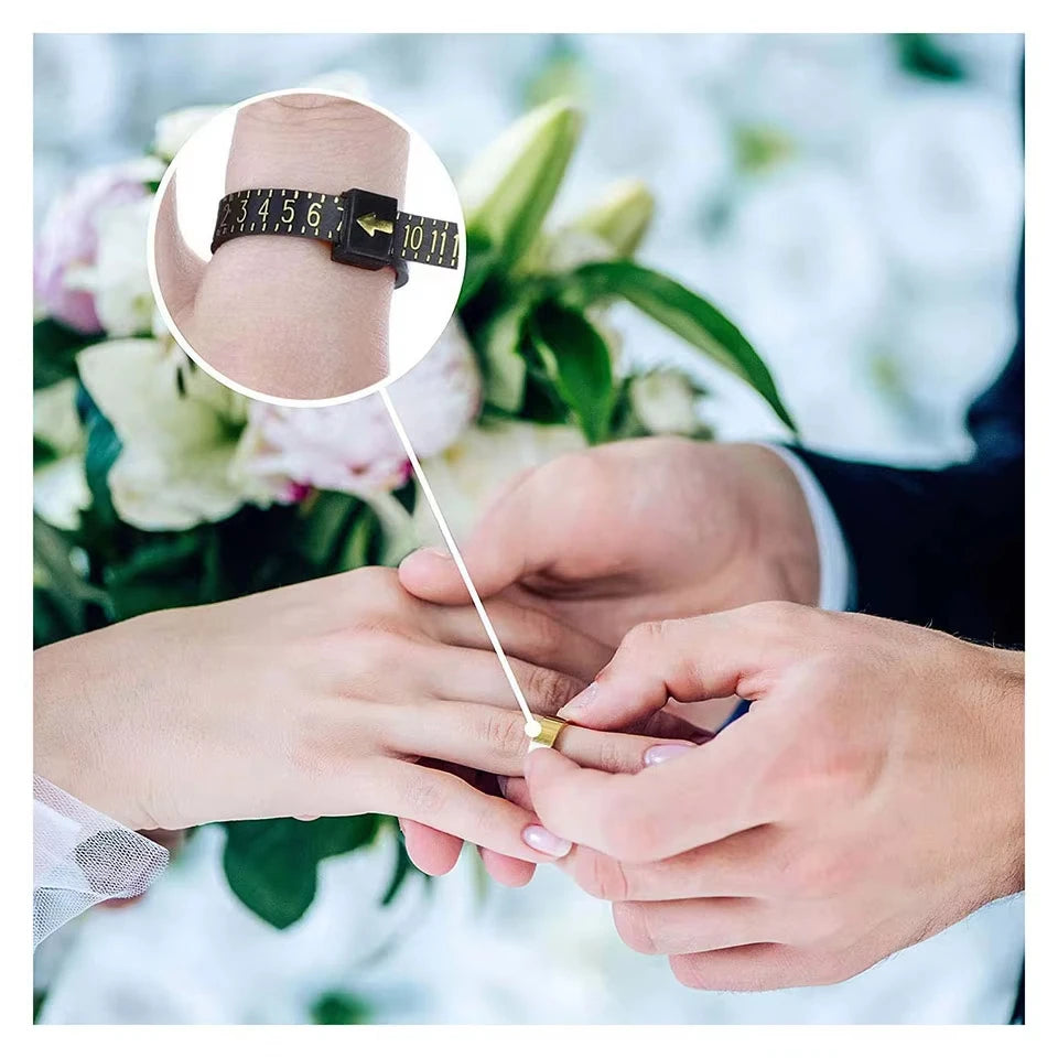 1-17 US Size Ring Sizer Measuring Set Reusable Finger Size Gauge