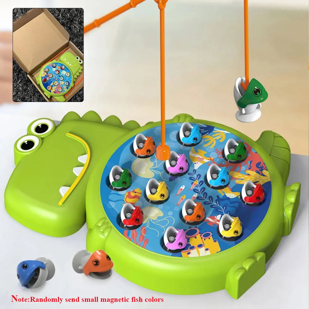 Dinosaur Simple Magnetic Fishing Toys Play Rod Game Toys for Children