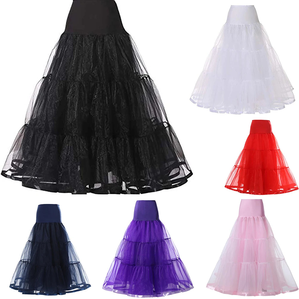 Women's 1 Meter Long Bridal Petticoat Big Wing Boneless Bride Wedding