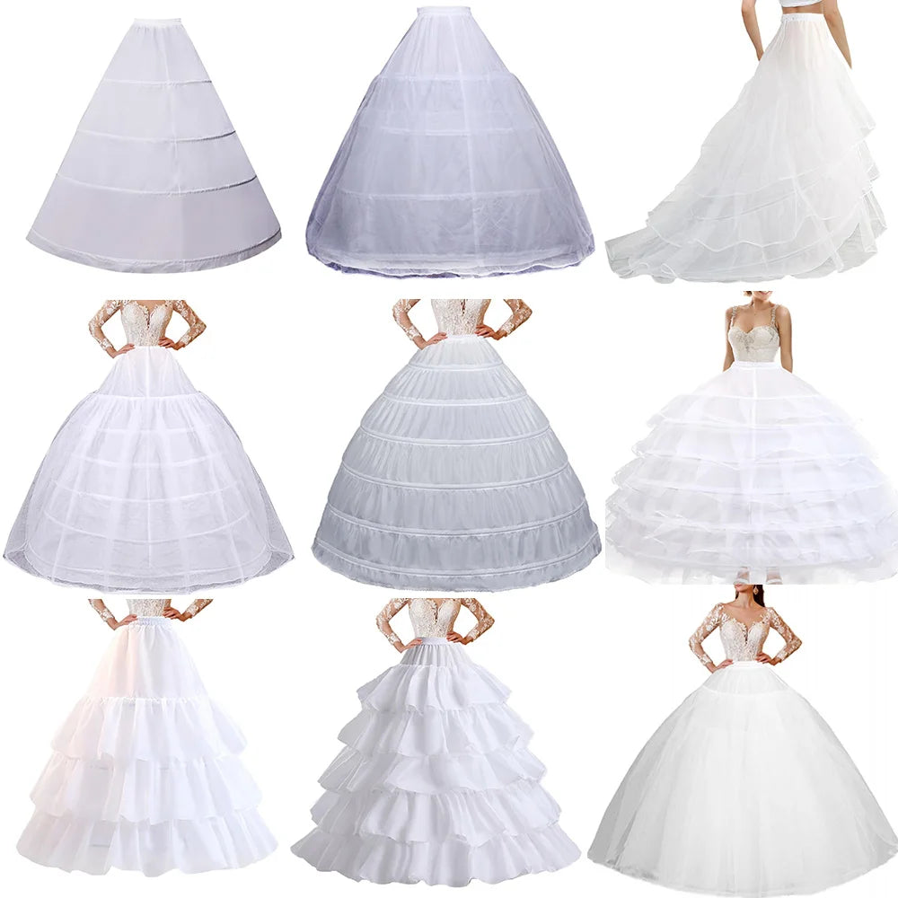 Bridal Wedding Petticoat Underskirt Ball Gown Crinoline Slip
