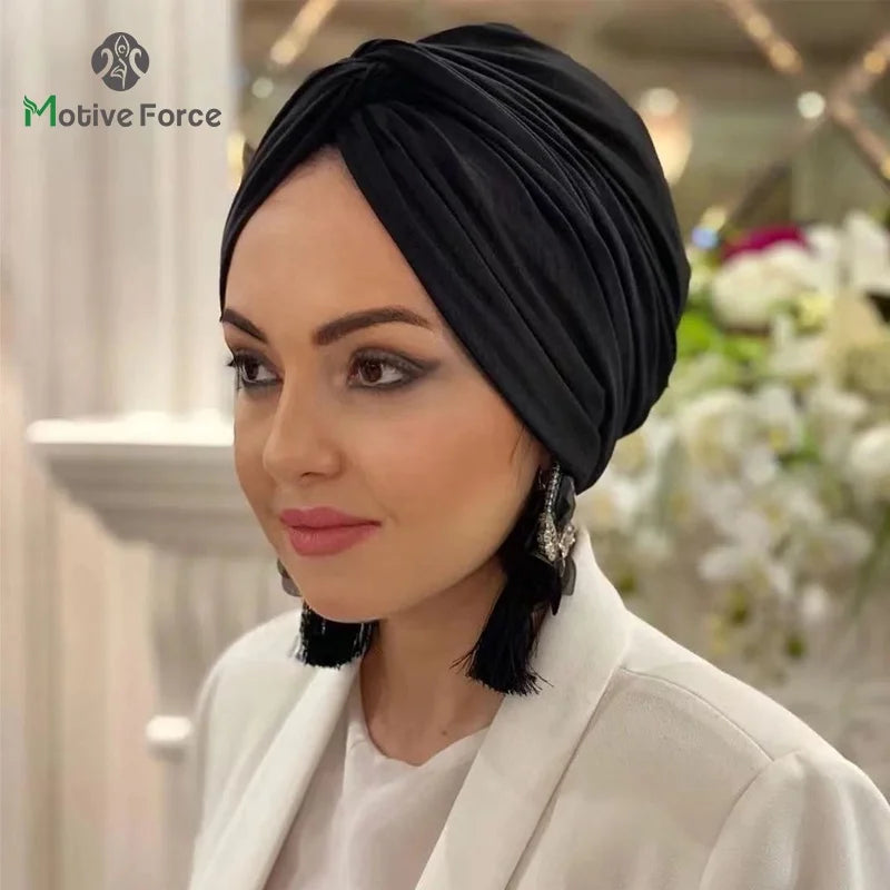 Muslim Black Hijab Cap Undercap Abaya Hijabs For Woman Islamic Abayas