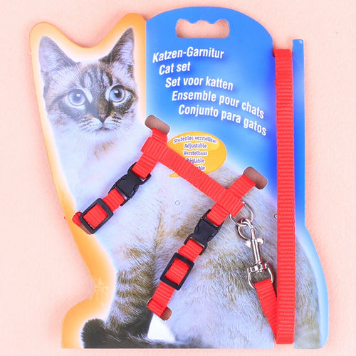 Cat leash I-shaped special dog leash for going out is firm and safe