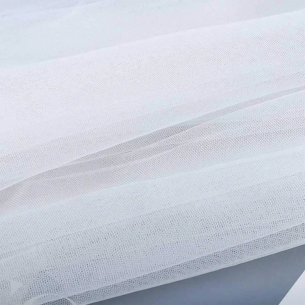 2 Tiers White Ivory Bride Wedding Veil Short Fingertip Bridal Tulle