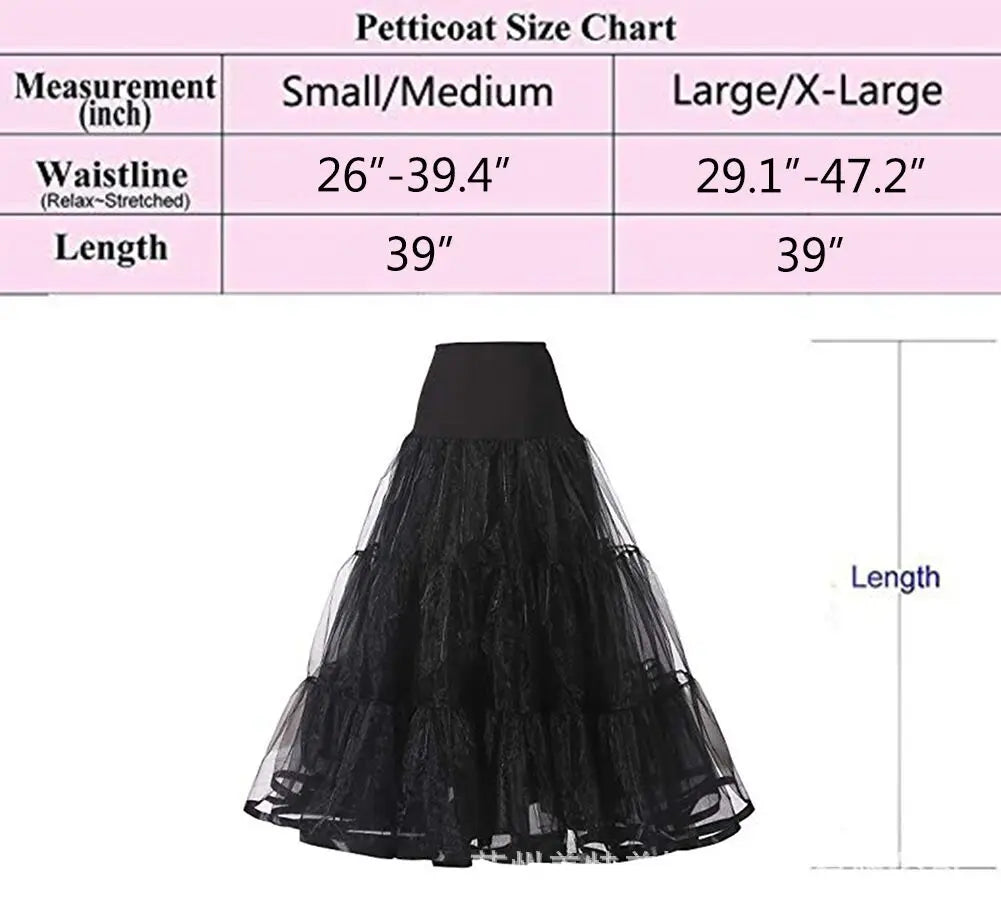 Women's 1 Meter Long Bridal Petticoat Big Wing Boneless Bride Wedding
