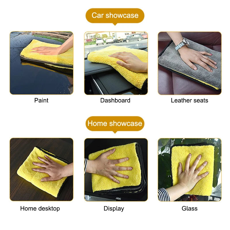 SEAMETAL High-end Microfiber Towel Car Wash Towel Detailing Cleaning