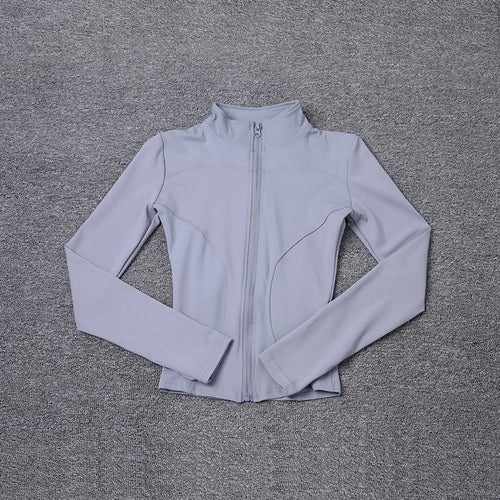 Women Sport Jacket Long Sleeve Shirt Workout Coat Gym Training