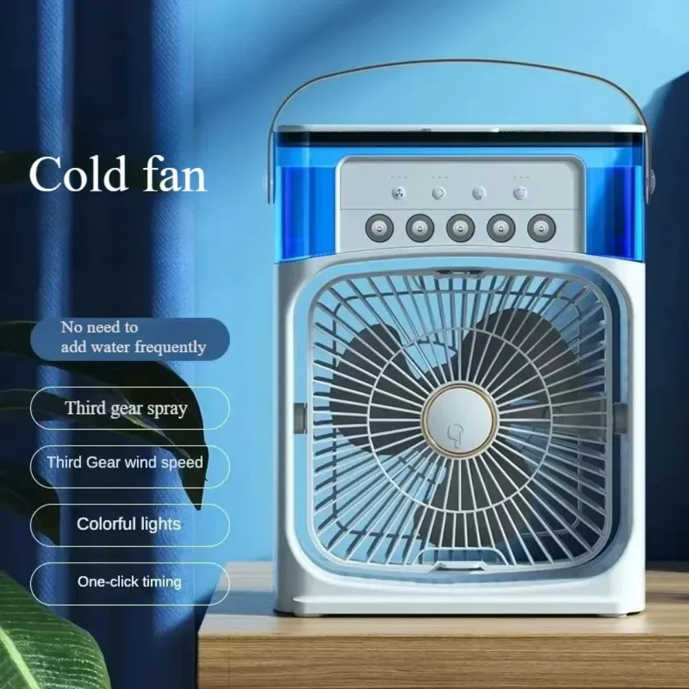 Summer Cooling Fan Desktop Humidifier New Five-hole Spray Fan USB