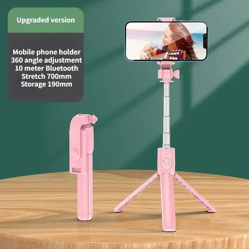 Selfie Stick Wireless Tripod Stand with Light Bluetooth Remote