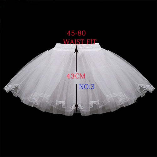 Flower Girls Petticoat Underskirt Cosplay Party Short Dress Jupon