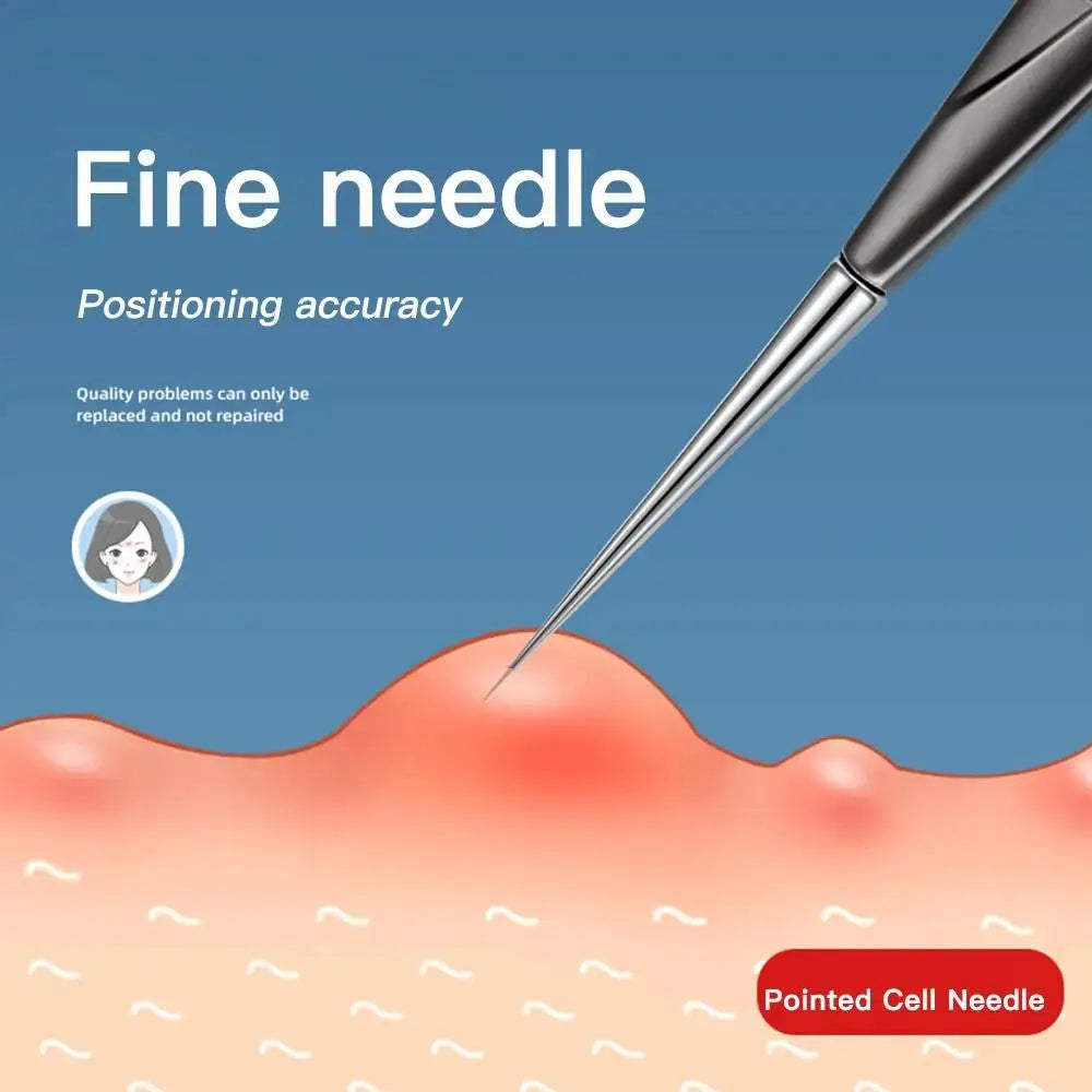 1/2Pcs Acne Needle Blackhead Clip Remover Extraction Popper Pore Black