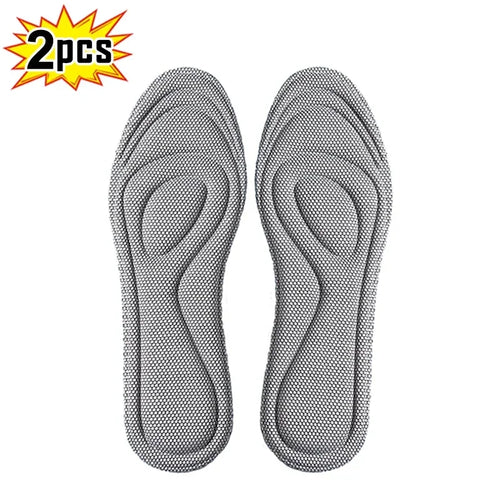 4Pcs Memory Foam Orthopedic Insoles for Shoes Antibacterial