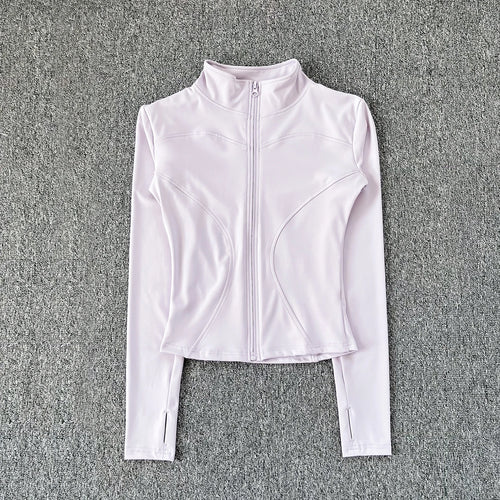 Women Sport Jacket Long Sleeve Shirt Workout Coat Gym Training