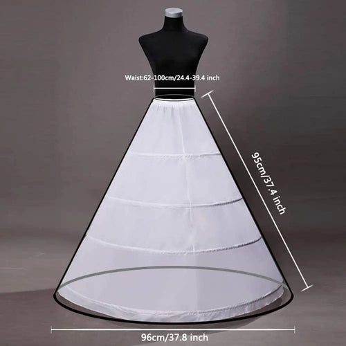 Petticoat Crinoline Slips Hoop Skirt Vintage  Underskirt for Gown