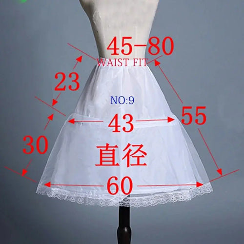 Flower Girls Petticoat Underskirt Cosplay Party Short Dress Jupon