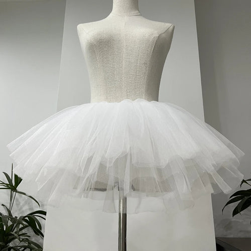 White Black Puffy Tulle Lolita Underskirt Women Cosplay Ballgown Kids