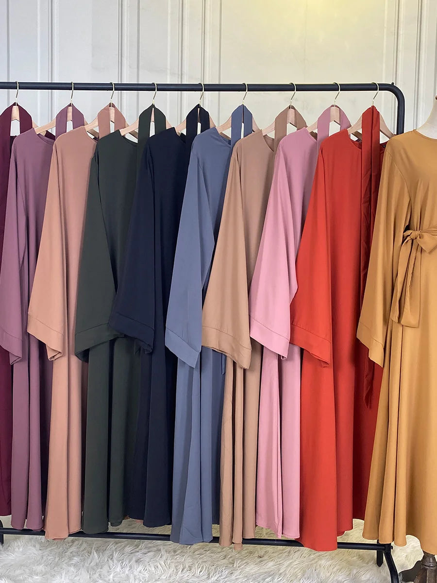 Modest Abaya Ramadan Musulman De Mode Maxi Robe Turkey Kaftan Islamic