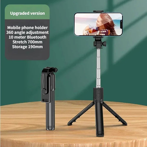 Selfie Stick Wireless Tripod Stand with Light Bluetooth Remote
